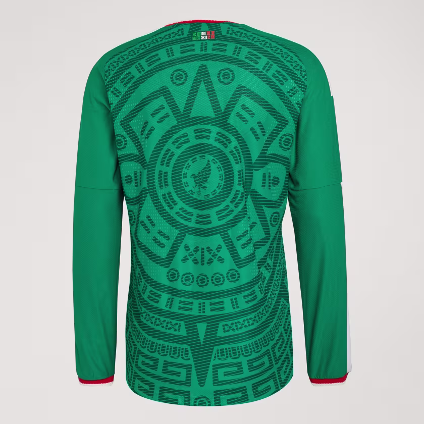 JERSEY VISITANTE SELECCIÓN NACIONAL DE MÉXICO 26 MANGA LARGA VERSIÓN JUGADOR